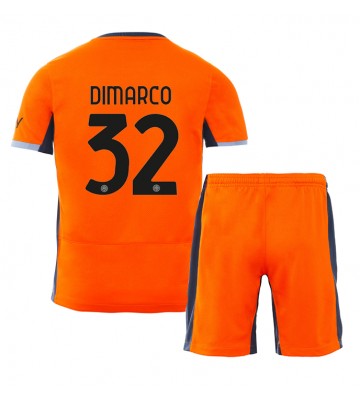 Inter Milan Federico Dimarco #32 Tredjeställ Barn 2023-24 Kortärmad (+ Korta byxor)